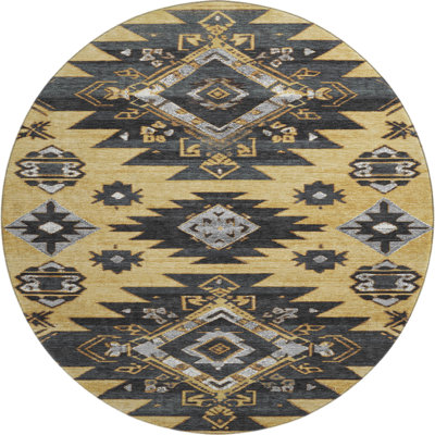 Premium Machine Washable Mayfield AMF1945 Tribal Rug