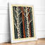 Striped Textile Study Minimalist - Framed Print-825901282-825901295