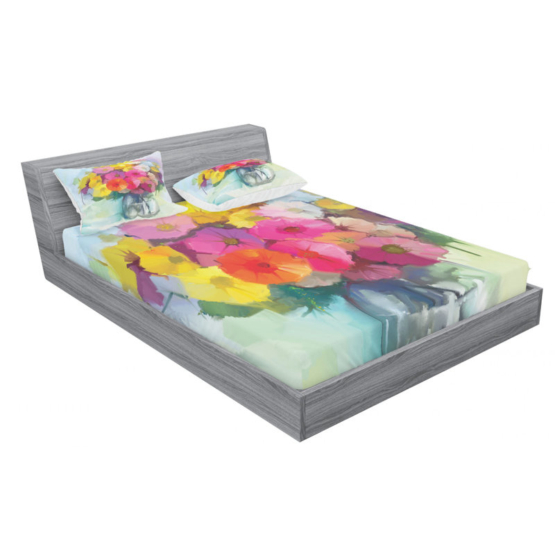 Microfiber Sheet Set, Full Sheet Set with Fitted Sheet