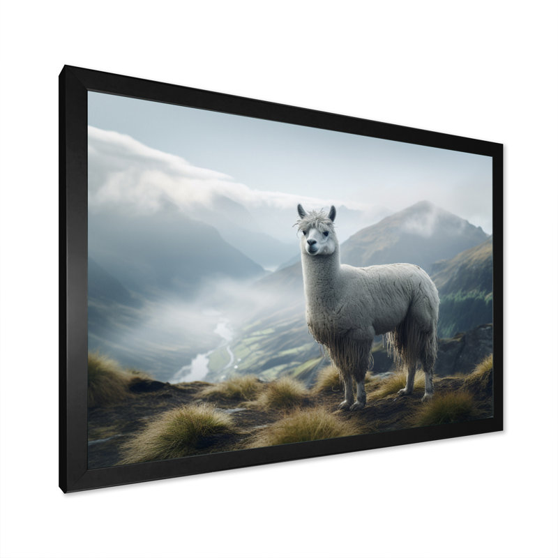 Alcapas Mountain Majesty - impression, H 16 po x l 32 po x P 1 po, Cadre photo noir