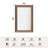 Lunara Belveled Edged Accent Rectangular Bathroom Wall Mirror with Tempered Glass & Rust-proof Aluminimn Framed-239064154-239064153