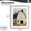 Rustic Big Barn Blue, reproduction encadrée sous verre, design par Susan Jill-1578358733-1578358731