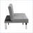 Sofas, Slate Gray Futon Sofa Bed with Wood Frame &amp; Stainless Legs | Living Room Bedroom Dorm | Grey | Fabric-645806706