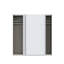 Modern Wardrobe with 2 Sliding Doors, Engineered Wood, White-1701961218-1697367254