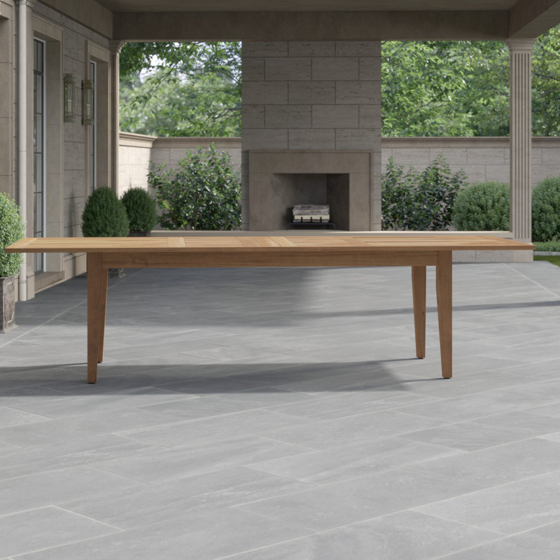 Farm Outdoor Dining Table, Natural Teak