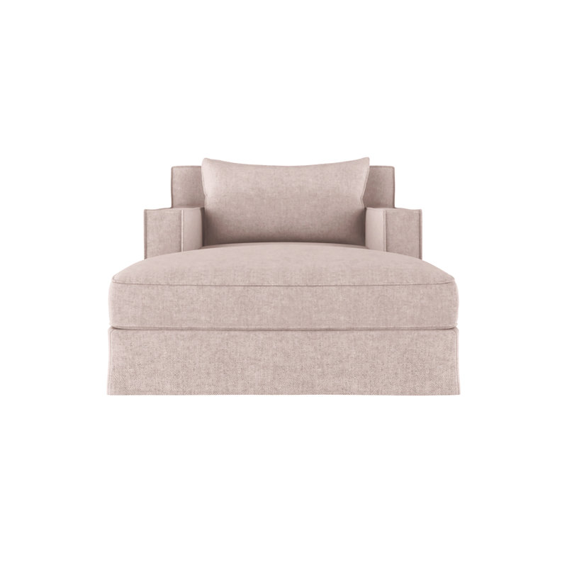 Chaise longue Mulberry, Patiné, Cuir noir patiné