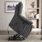 Microfiber/Microsuede and Wood Frame Power Lift Recliner with Heated Massage -1925202199