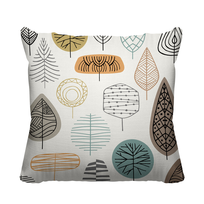 Felicity Outdoor Reversible Throw Pillow, 17W" x 17H", White