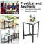 Mianca Marble Top Metal Base Dining Table-795029427