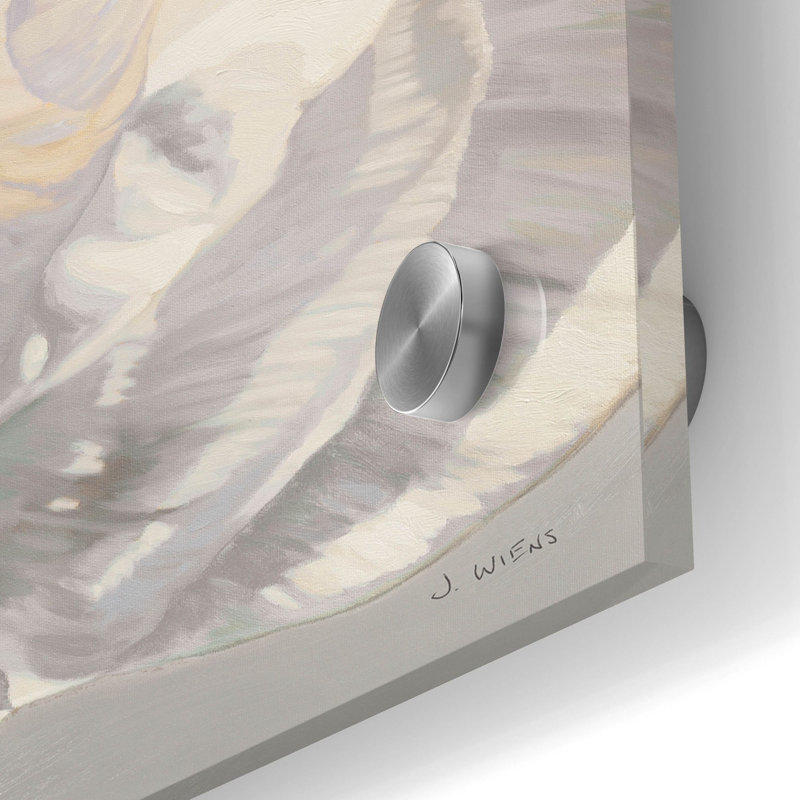  «Morning Glow 1 Neutral» par James Wiens, art mural en verre acrylique, 24 po x 24 po