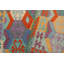 Tapis gris / vert en laine noué à la main de 5 pi 9 po x 7 pi 7 po Cedorah Southwestern