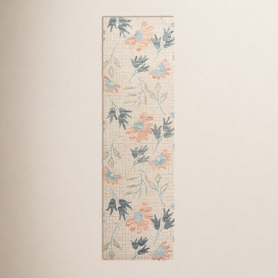 Hand-Tufted Wool Floral Rug