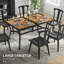 Table de salle à manger de patio pour l'extérieur avec trou pour parasol pour 6 personnes-2061346996
