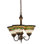 Tiffany Roman 3 - Light Glass Chandelier