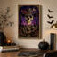 «Cowboy Hat» crâne et crotale dans un désert mauve, art mural sur toile d'Halloween-669262217