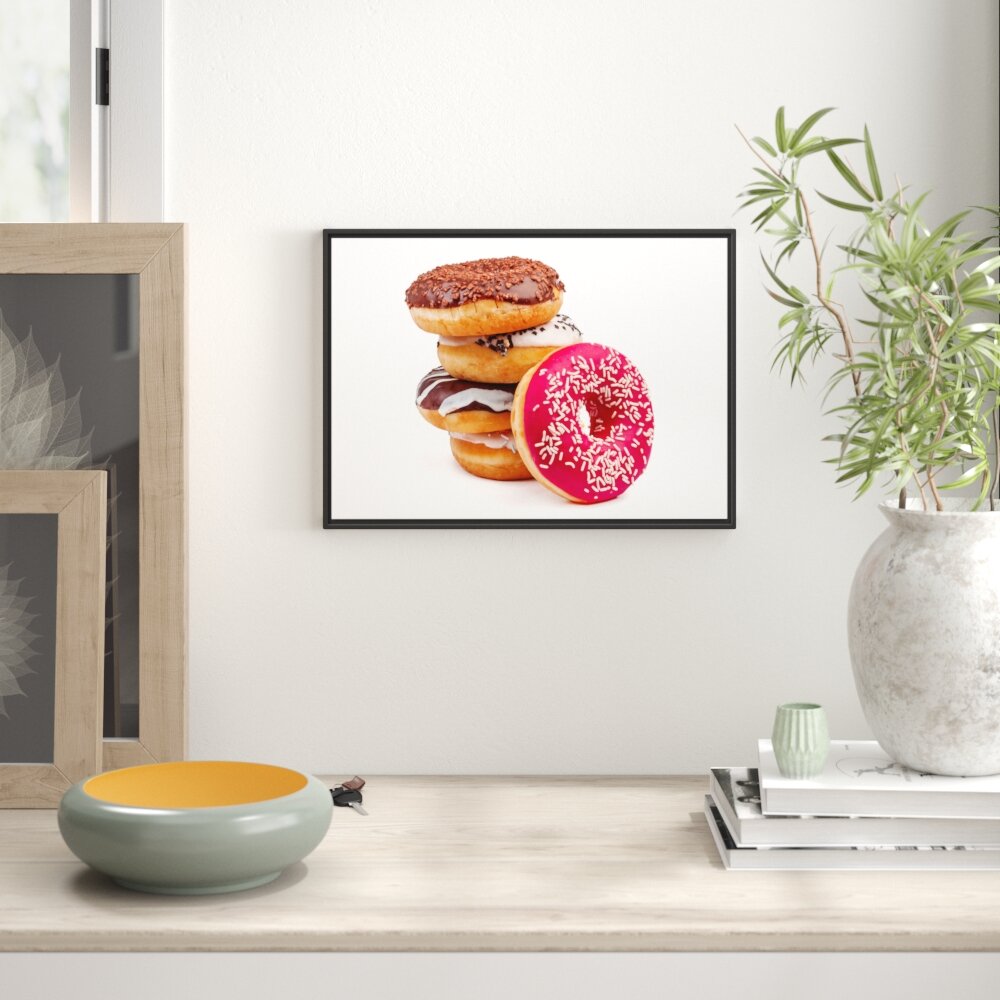 Gerahmtes Wandbild Süße Donuts