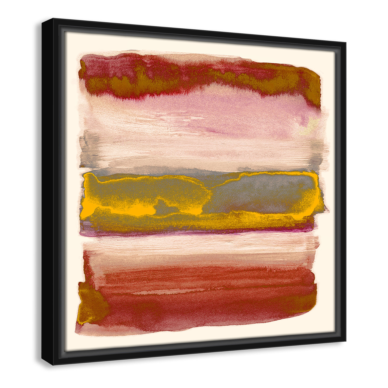 Yellow Sky II Print by Nan, Black, 17.5" H x 17.5" W