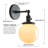 Eula Glass Armed Sconce-1556344486