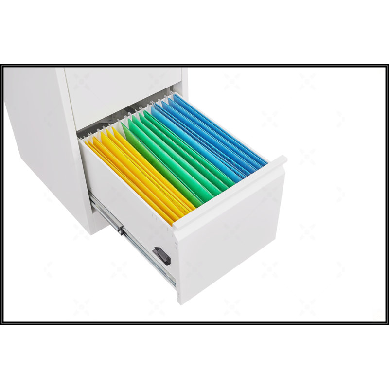 4 Drawer File Cabinet With Lock Metal Vertical File Storage Cabinet Office Home Steel Vertical File Cabinet For A4 Legal/Letter Size Narrow File Cabinet Locked