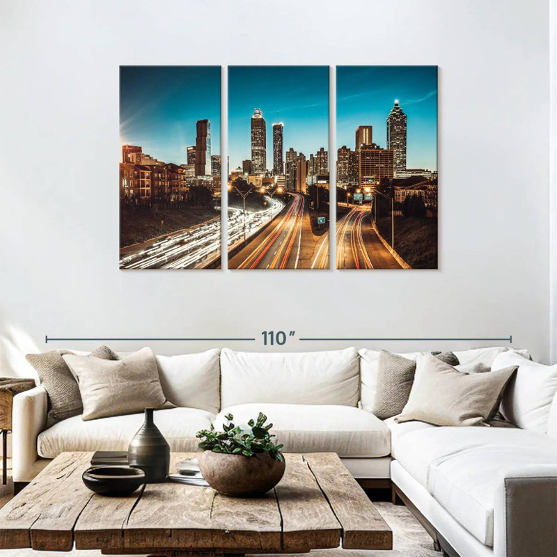 Horizon nocturne de Sébbie à Atlanta, H 48 po x l 74 po