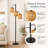 Coleford 65" H 3-Light Tree Floor Lamp with Woven Rattan Shades-806897477