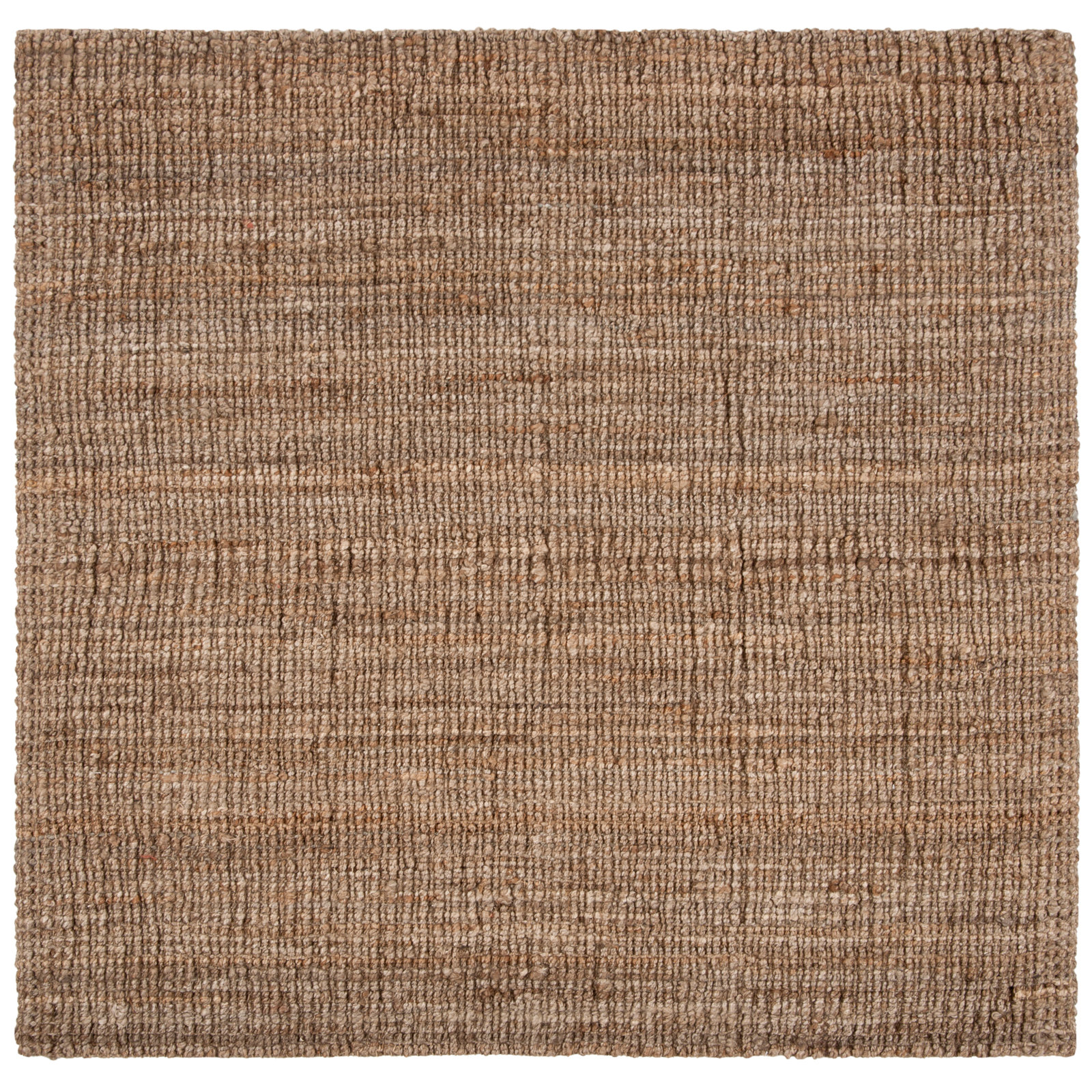 Alda Natural Gray Hand-Woven Jute Rug, Square 10'