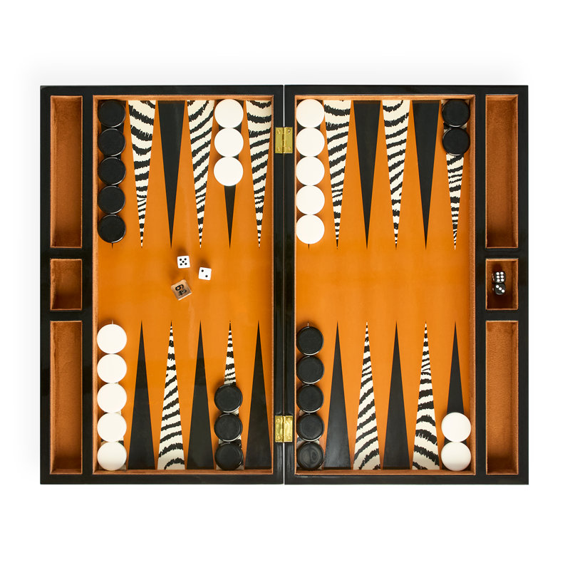 Ensemble de backgammon zèbre