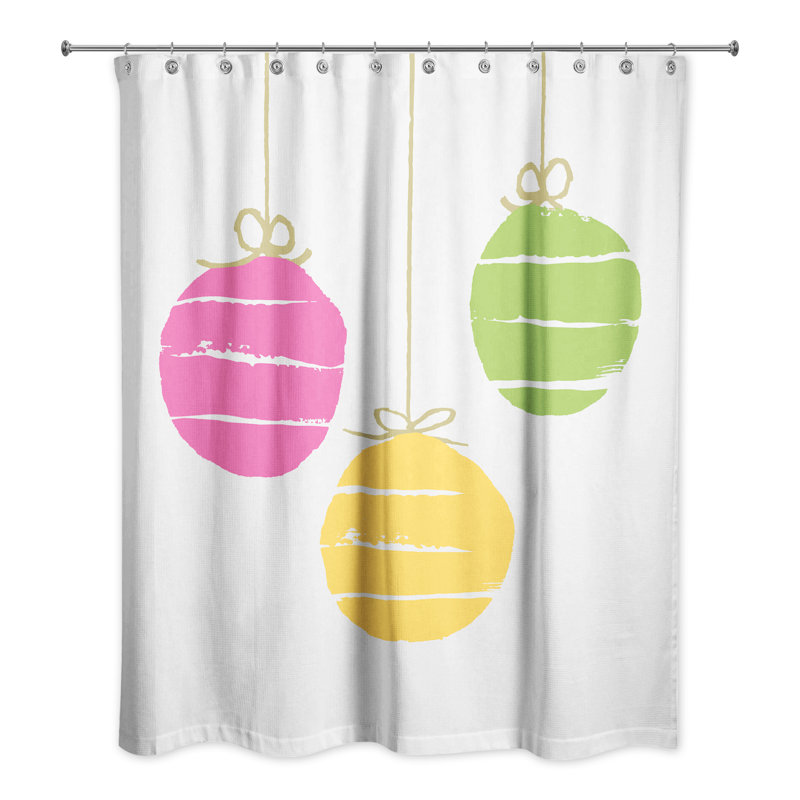 Gillingham Simple Ornaments Single Shower Curtain