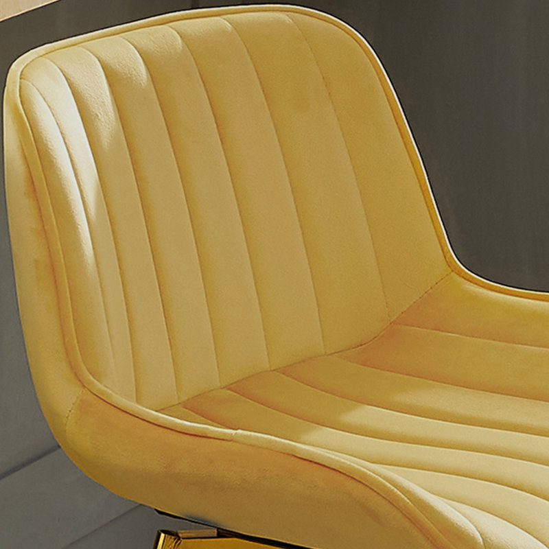Tabouret de bar rotatif 28,34 po Neuhaus, Jaune