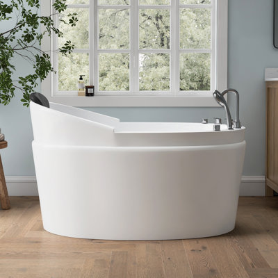 Baignoire de massage autoportante en acrylique 51 po avec siège Bulit