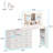 Makeup Vanity Desk with Mirror and 3-Colour Lights,6 Drawers Vanity Table with Charging Station-1947693965