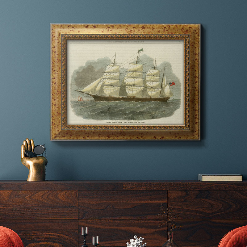 Antique Clipper Ship IV - cadre photo, impression sur toile