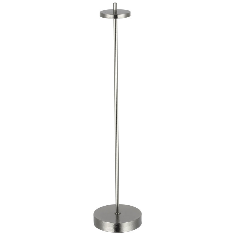 Kelly Wearstler Sene Rechargeable Table Lamp, 23" H x 5" W x 5" D, Silver, 1.6 W
