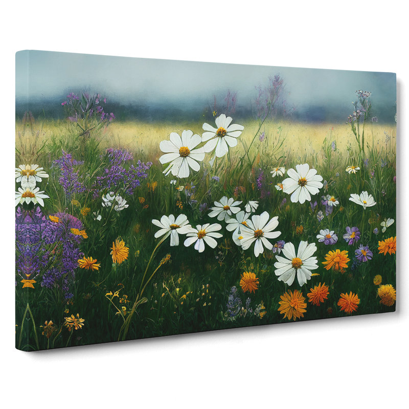 Epic Wildflowers Floral - Wrapped Canvas, 35cm H x 50cm W x 3cm D