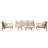 Thane 5 - Piece Acacia Wood Patio Outdoor Conversation Set With Cushions