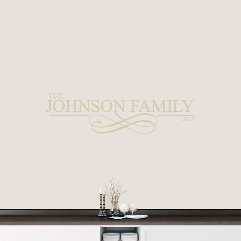 Text & Numbers Wall Decal, Light Beige, Yes