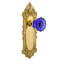 Victorian Plate with Crystal Cobalt Door Knob-104166446-104166448