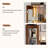 Nut brown Solid  Wood Display Cases