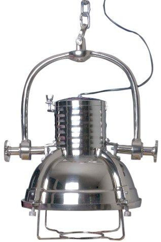 Cleo 1 - Light Nickel Dome Pendant