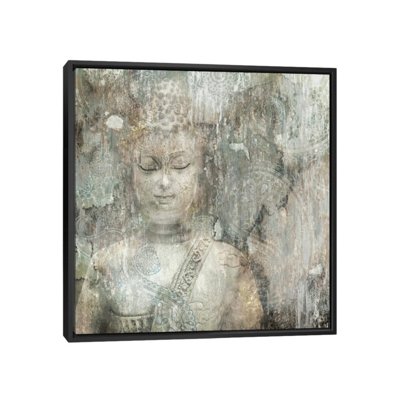 Giclée sur toile tendue Buddha Gallery, H 18 po x l 18 po x P 1,5 po, Toile encadrée noire