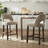  Bisto Faux Leather Upholstered Counter Height Bar Stool With Solid Wood Legs Set of 4-850962805-850962793