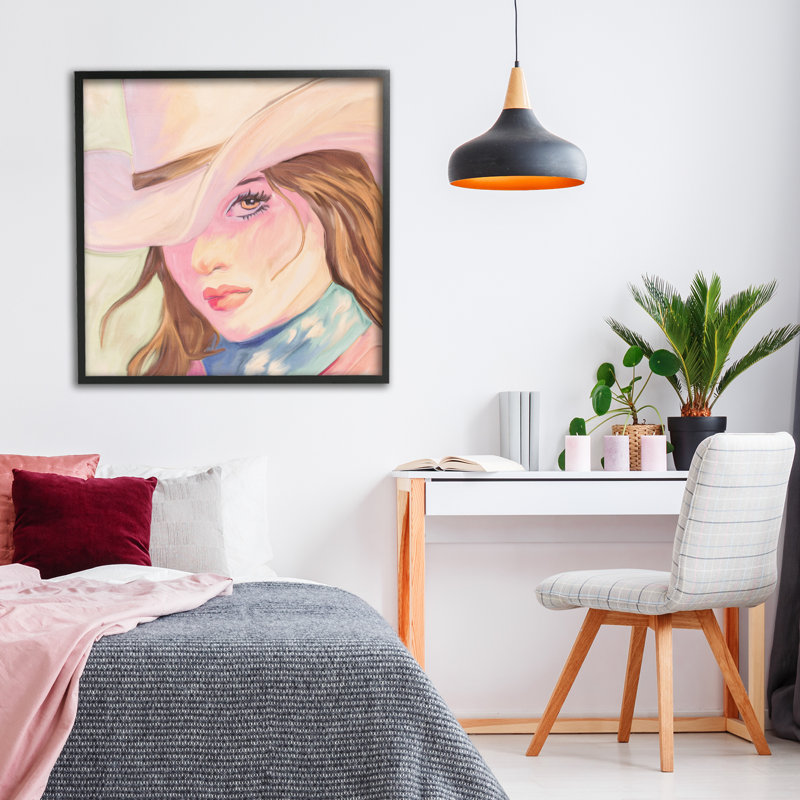 Giclée brune encadrée, par Kim Allen, H 24 po x l 24 po, Giclée encadrée noir minuit