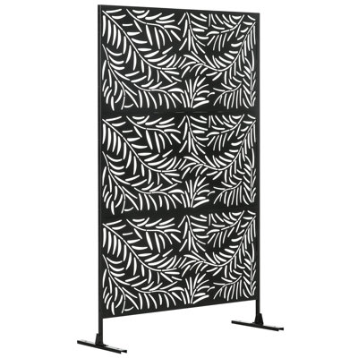 78'' H x 48'' W Black Metal Fence Panels Included