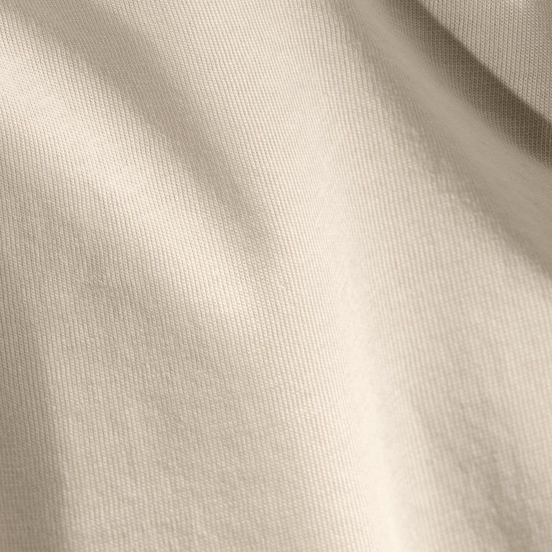 Organic Cotton Jersey Knit Duvet Cover, Queen Duvet Cover + 2 Standard Shams, Sand