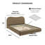 Lit plateforme tapissier avec tiroir de pied de lit Mirelle-2029724770-2026804975