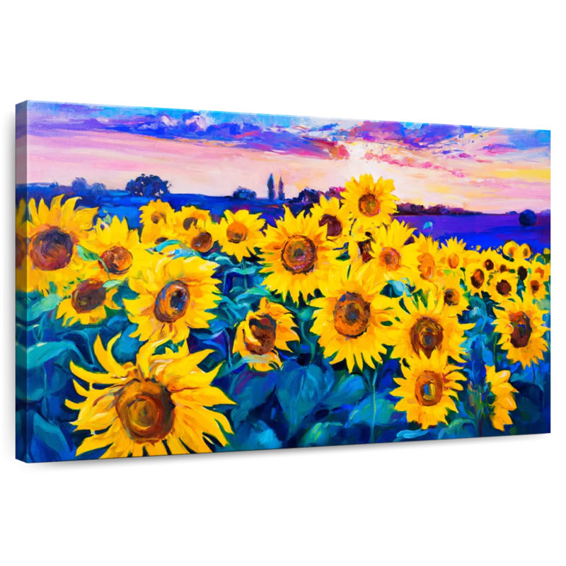 Acrylique floral Alvord, H 16 po x l 24 po