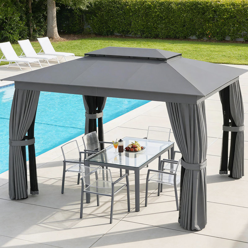 Abri de jardin à deux niveaux, Gris