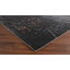 Tapis noir / gris Ioan-308345101