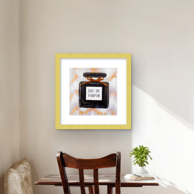 «Perfume Bathroom Typo & Symbols», reproduction encadrée
