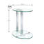 Holly Glass Top C Table End Table